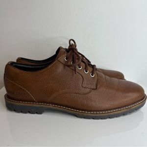 Cole Haan Brown Midland Lug Plain Toe Leather Oxford Shoe Men’s Size 7.5 C37600